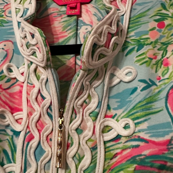 Lilly Pulitzer Jane Shift Dress in Floridita🦩Flamingo Print🦩Size 12 EUC Comfy - Picture 2 of 10